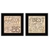 "Together / Each Other" 2-Piece Vignette by Deb Strain, Black Frame
