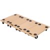 Furniture Moving Dolly, Heavy Duty Wood Rolling Mover with Wheels for Piano Couch Fridge Heavy Items, Securely Holds 500 Lbs (4pcs 22.8" x11.2" Platfo