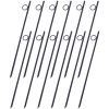 Rebar stake with loop 12pcs Grip Rebar 3/8x 18 Inch Steel Durable Heavy Duty Tent Canopy Ground Stakes with Angled Ends and 1 Inch Loops for Campsites