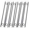 Rebar stake with loop 12pcs Grip Rebar 3/8x 18 Inch Steel Durable Heavy Duty Tent Canopy Ground Stakes with Angled Ends and 1 Inch Loops for Campsites