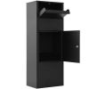 Large Package Delivery Parcel Mail Drop Box for Black, 10.5" x 15.5" x 41.30