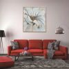 Home Hand Painted "Unveiled Gilded Hearts" Oil Painting (48"H x 48"W)