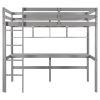Twin Size Loft Bed with Convenient Desk, Shelves, and Ladder, White(Similar SKU:SM001302AAE)