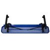 6 ft. Outdoor Steel Bench with Backrest BLUE