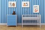 "Be Brave Little One Collection" 3-Piece Vignette By Susan Boyer, Printed Wall Art, Ready To Hang Framed Poster, White Frame