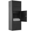 Large Package Delivery Parcel Mail Drop Box for Black, 10.5" x 15.5" x 41.30