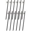 Rebar stake with loop 12pcs Grip Rebar 3/8x 18 Inch Steel Durable Heavy Duty Tent Canopy Ground Stakes with Angled Ends and 1 Inch Loops for Campsites