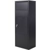 Large Package Delivery Parcel Mail Drop Box for Black, 10.5" x 15.5" x 41.30