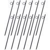 Rebar stake with loop 12pcs Grip Rebar 3/8x 18 Inch Steel Durable Heavy Duty Tent Canopy Ground Stakes with Angled Ends and 1 Inch Loops for Campsites
