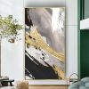Handmade Oil Painting High Quality Gold Foil Texture Wall Decor Hand Painted Canvas living room bedroom luxurious decoration Frameless Only Canvas