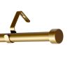 Curtain Rods for Windows 28 to 132 Inch Black Curtain Rod 1 Inch Stainless Steel Rods with Adjustable Brackets for Bedroom