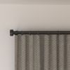 Curtain Rods for Windows 28 to 132 Inch Black Curtain Rod 1 Inch Stainless Steel Rods with Adjustable Brackets for Bedroom